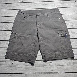 Kuhl Shorts Womens 8 Gray Free Range‎ Camping Hiking Outdoor Pockets Mid Rise